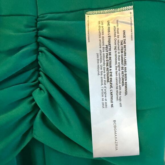 BCBGMAXAZRIA NWT ($348) | Emerald Green Sleeveless Maxi Formal Gown Dress | sz 4 - Picture 4 of 12